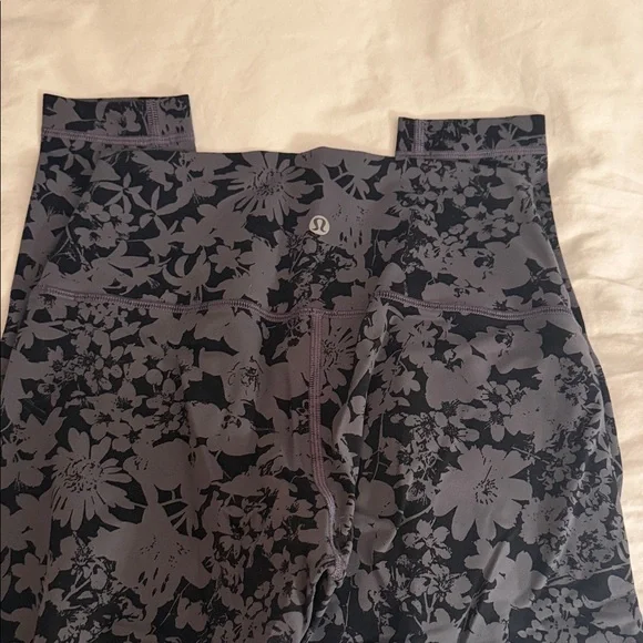 Lululemon Floral Black Leggings - Picture 2 of 2